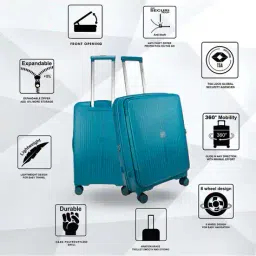 f-gear Men Striped Trolley Bag with TSA Lock image 3