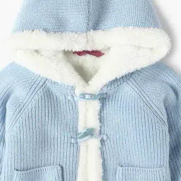 inf frendz Infants Faux-Fur Hooded Cardigan image 3
