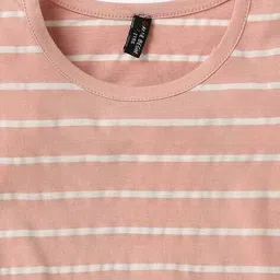 game begins Striped Round-Neck Top with Tie-Up image 3