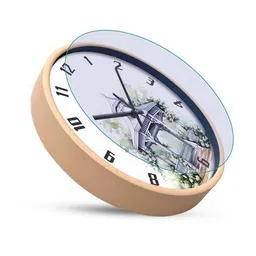 olive tree Round Shaped Analog Wall Clock image 3