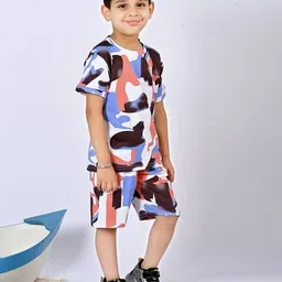 pixie n prince Boy Abstract Shorts and T-shirt Set image 3