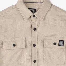 yb dnmx Boys Checked Relaxed Fit Shirt image 3