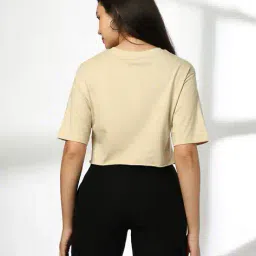 teamspirit Women Typographic Print Boxy Fit Crew-Neck T-Shirt image 3