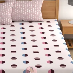 chhavi india Double Size Bedsheet With Pillow Cover image 3