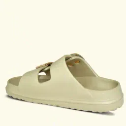 ajanta Women Typographic Print Slip-On Flat Sandals image 3