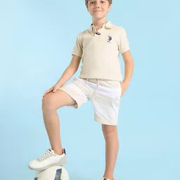 u.s. polo assn. Boys Regular Fit Stripes Shorts image 3