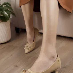 carlton london Women Kitten Heeled Sandals with Synthetic upper image 3