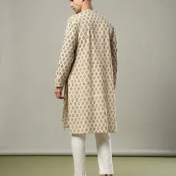 indie picks Handblock Print Cotton Kurta image 3