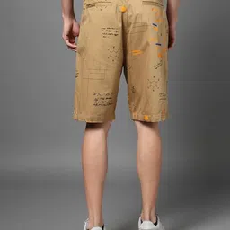 the indian garage co Men Geometric Print Regular Fit Shorts image 3