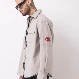 british club Men Loose Fit Shirt with Flap Pocket image 3