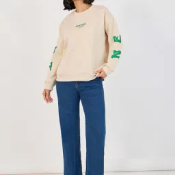 styli Women Typographic Sweatshirt image 3