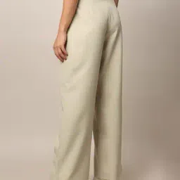 only Women Straight Fit Pleated Pants image 3