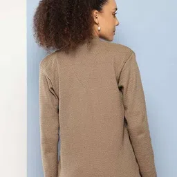 muhuratam Women Checked Cardigan with Insert Pockets image 3