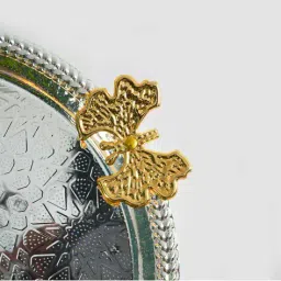 market 99 Gold-Plated Round-Shaped Tray image 3