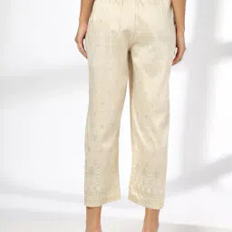 avaasa mix n' match Women Floral Print Regular Fit Palazzos image 3