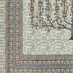 jaipur fabric 150 GSM Block Print Single Size Bedsheet with 1 Pillow Cover image 3