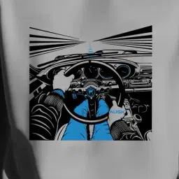 ausk Men Graphic Print Loose Fit Sweatshirt image 3