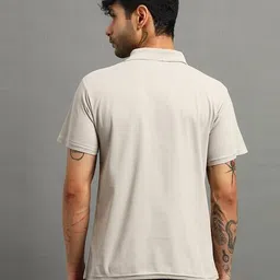 alpha tribe Men Regular Fit Polo T-Shirt with Short Sleeves image 3