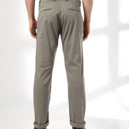 john players Men Slim Fit Flat-Front Trousers image 3