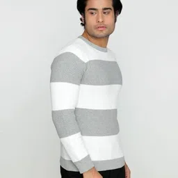 pure knits Men Flat Knit Regular Fit Round Neck T-Shirt image 3