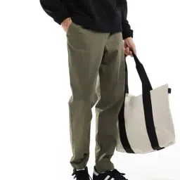 asos design Tapered Fit Chinos with Insert Pockets image 3