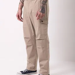 british club Men Straight Fit Cargo Chinos image 3