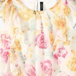 rio girls Girls Floral Print Regular Fit Top image 3