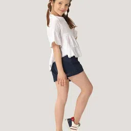 one friday Girls Round-Neck Regular Fit Top image 3