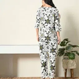 ichaa Floral Print 2-Piece Tunic with Pants image 3