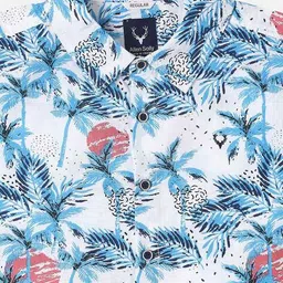 allen solly Boys Micro Print Slim Fit Shirt image 3