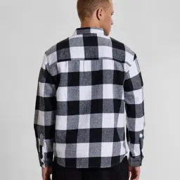 snitch Men Relaxed Fit Checks Shacket image 3