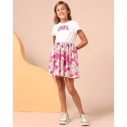 u.s. polo assn. Girls Floral Fit And Flare Dress image 3