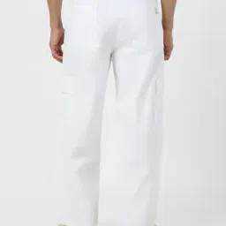 urbano fashion Men Flat Front Loose Cargo Pants image 3