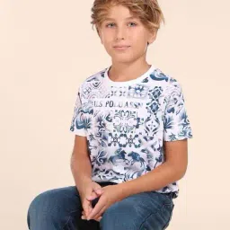 u.s. polo assn.  Boys Cotton Others Crew- Neck T-shirt image 3