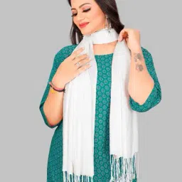 ebadat Viscose Dupatta with Tassels  image 3