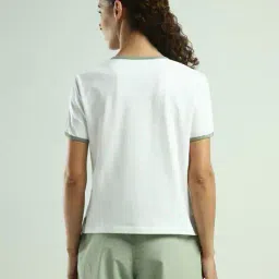 reebok Women Regular Fit Round Neck T-Shirt image 3