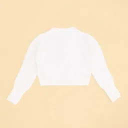 pantaloons junior Girl Embroidered Cardigan with Button-Closure image 3