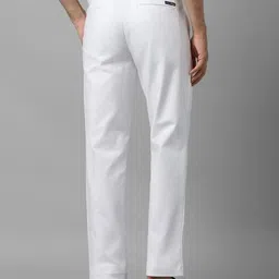 louis philippe Men Slim Fit Flat-Front Trousers image 3