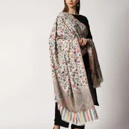 swi stylish Woven Shawl with Fringes image 3