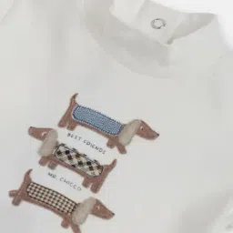 chicco Boys Graphic Print Regular Fit Round-Neck T-Shirt image 3