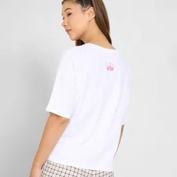 dreamz by pantaloons Women Typographic Print Round-Neck T-Shirt image 3