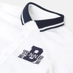 united colors of benetton Embroidery Spread Collar Shirt image 3