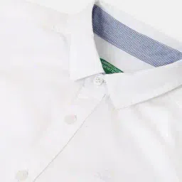 united colors of benetton Solid Spread Collar Shirt image 3