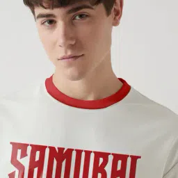 crazymonk Men Graphic Print Oversized Crew-Neck T-Shirt image 3