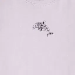 rio girls Girls Dolphin Embellished Regular Fit T-Shirt image 3