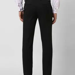 van heusen Men Slim Fit Flat Front Trousers image 3