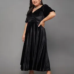 miss chase a+ Women Fit and Flare Dress image 3