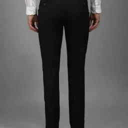 louis philippe Men Slim Fit Flat-Front Trousers image 3
