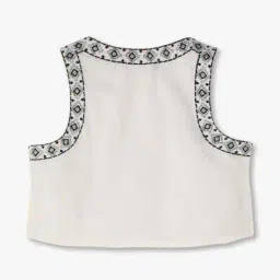 kg frendz Girls A-Line Dress with Embroidered Shrug image 3