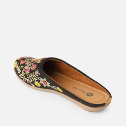 pairs4u Women Embroidered Slip-On Mules image 3